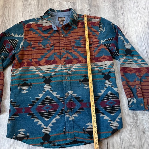 CE Schmidt Workwear Aztec Navajo Button Up Shirt size large shacket - Picture 5 of 7